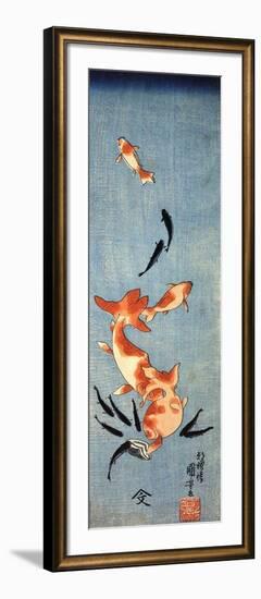 Gold Fish-Kuniyoshi Utagawa-Framed Giclee Print