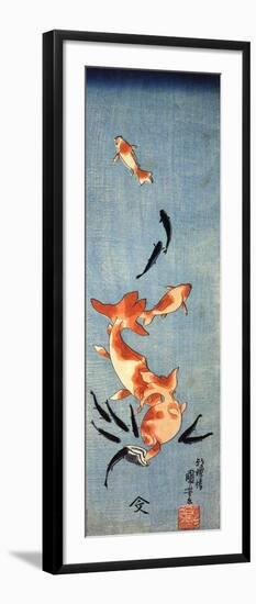 Gold Fish-Kuniyoshi Utagawa-Framed Giclee Print