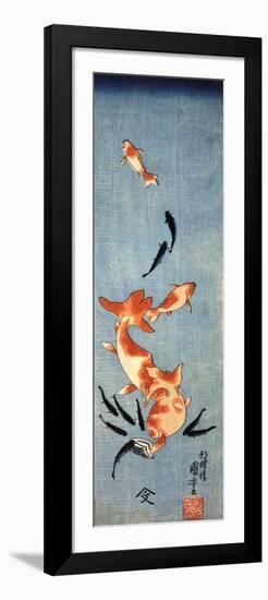 Gold Fish-Kuniyoshi Utagawa-Framed Giclee Print