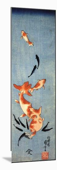 Gold Fish-Kuniyoshi Utagawa-Mounted Giclee Print