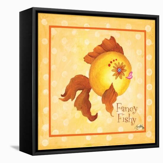 Gold Fish-Elizabeth Medley-Framed Stretched Canvas