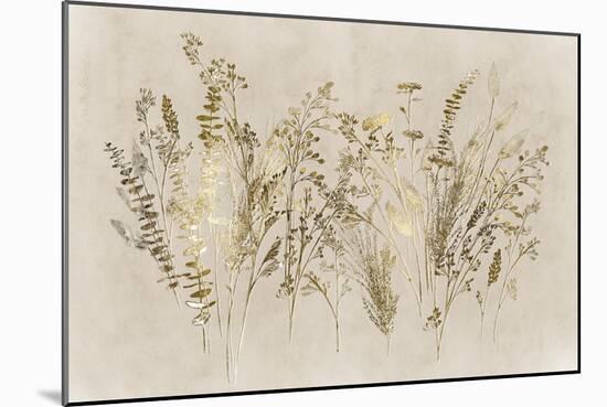 Gold Floral-Aria K-Mounted Art Print