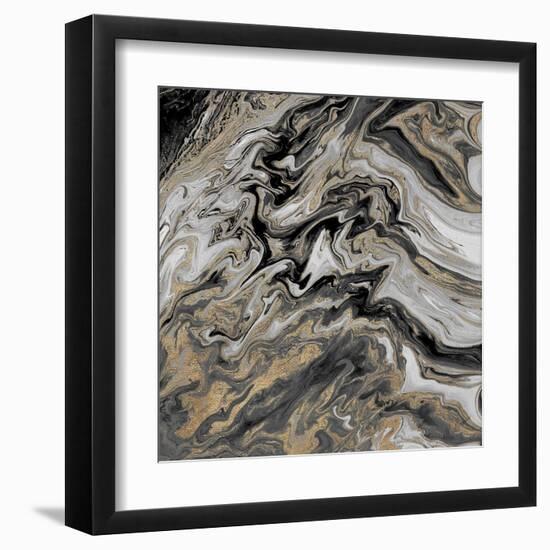 Gold Glimpse Marble-M. Mercado-Framed Art Print