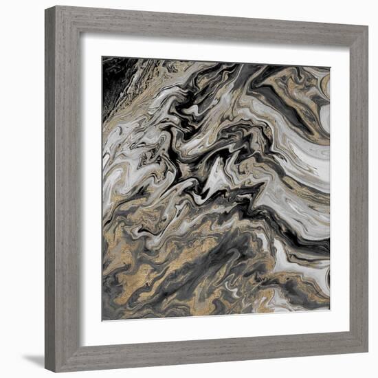 Gold Glimpse Marble-M. Mercado-Framed Art Print