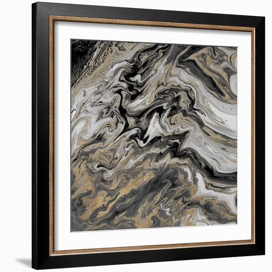 Gold Glimpse Marble-M. Mercado-Framed Art Print