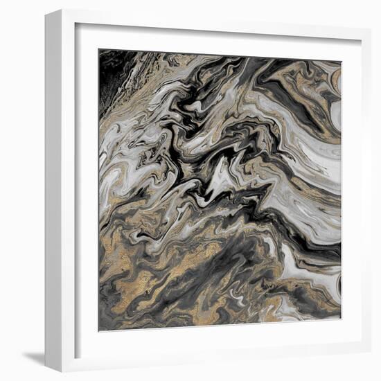 Gold Glimpse Marble-M. Mercado-Framed Art Print