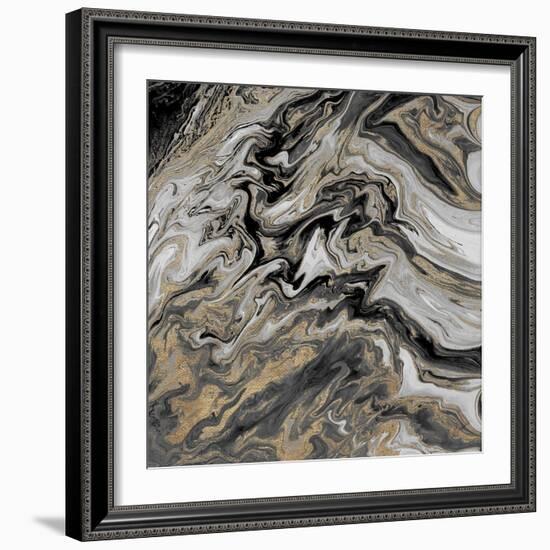 Gold Glimpse Marble-M. Mercado-Framed Art Print