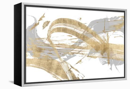 Gold & Grey I-Studio W-Framed Stretched Canvas