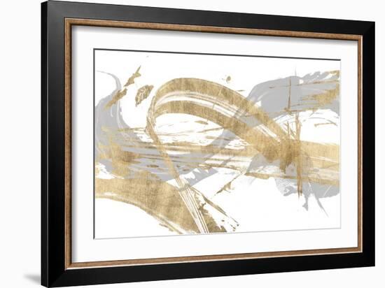 Gold & Grey I-Studio W-Framed Art Print