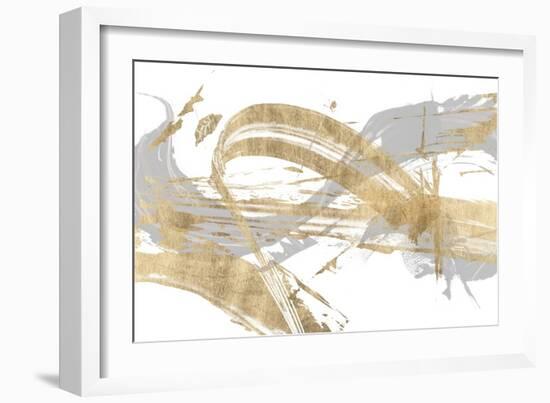 Gold & Grey I-Studio W-Framed Art Print