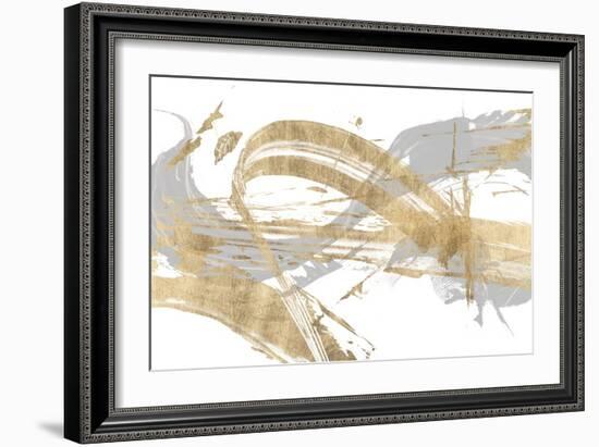 Gold & Grey I-Studio W-Framed Art Print
