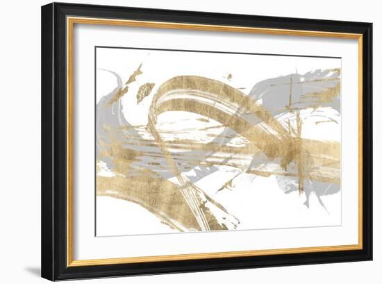 Gold & Grey I-Studio W-Framed Art Print