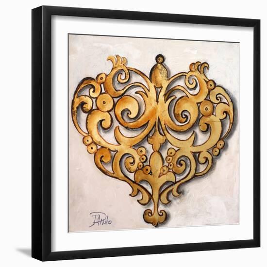 Gold Heart-Patricia Pinto-Framed Art Print