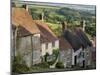 Gold Hill, and View over Blackmore Vale, Shaftesbury, Dorset, England, United Kingdom, Europe-Neale Clarke-Mounted Photographic Print