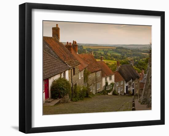 Gold Hill, Shaftesbury, Dorset, England, United Kingdom, Europe-Julian Elliott-Framed Photographic Print