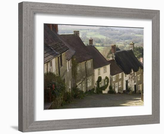 Gold Hill, Shaftesbury, Wiltshire, England, United Kingdom, Europe-James Emmerson-Framed Photographic Print