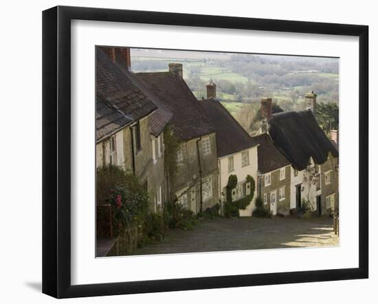 Gold Hill, Shaftesbury, Wiltshire, England, United Kingdom, Europe-James Emmerson-Framed Photographic Print