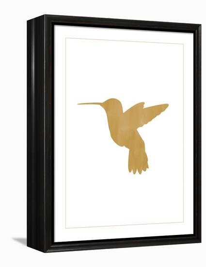 Gold Hummingbird-Erin Clark-Framed Premier Image Canvas