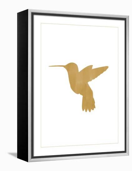 Gold Hummingbird-Erin Clark-Framed Premier Image Canvas