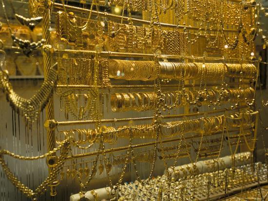 Gold Jewellery For In Souq Damascus Syria Middle East Gold Jewellery For In Souq Damascus Syria Middle East Photographic Print By Alison Wright Art