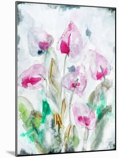 Gold leaf Cyclamen 1-Li Bo-Mounted Giclee Print