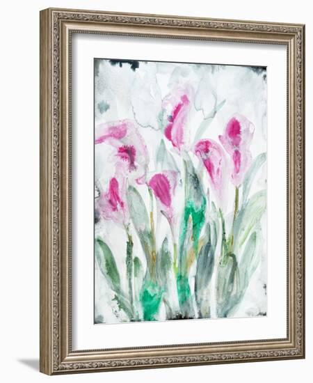 Gold leaf Cyclamen 2-Li Bo-Framed Giclee Print