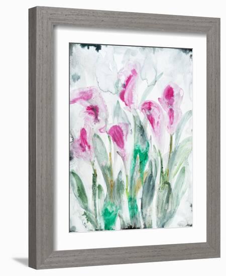 Gold leaf Cyclamen 2-Li Bo-Framed Giclee Print