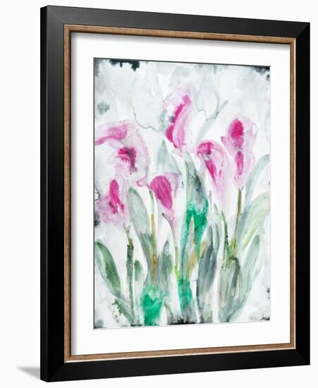 Gold leaf Cyclamen 2-Li Bo-Framed Giclee Print