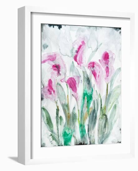 Gold leaf Cyclamen 2-Li Bo-Framed Giclee Print