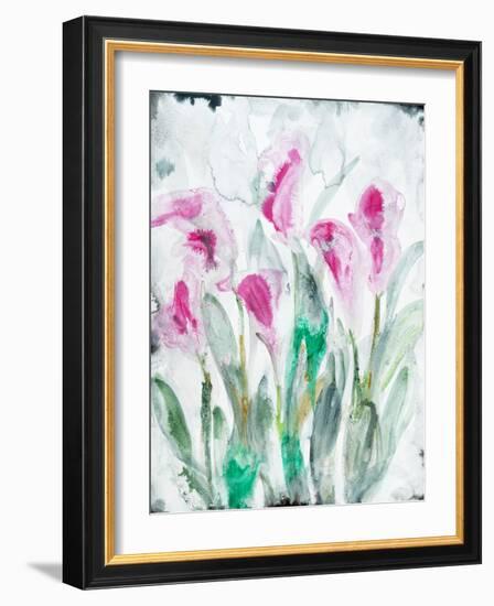 Gold leaf Cyclamen 2-Li Bo-Framed Giclee Print