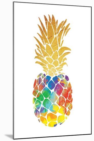 Gold Leaf Pineapple Mate-OnRei-Mounted Art Print