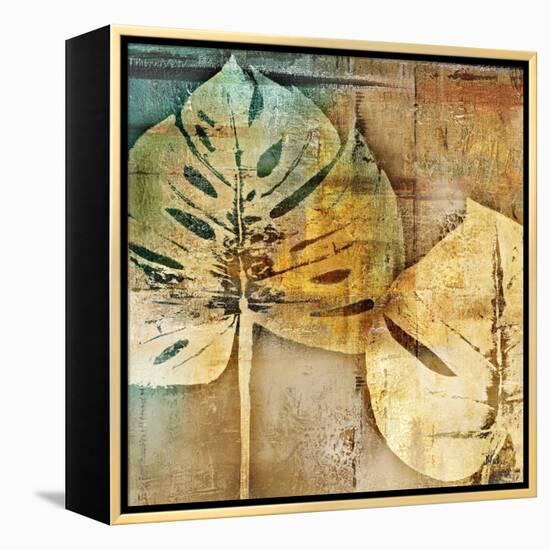 Gold Leaves II-Patricia Pinto-Framed Stretched Canvas