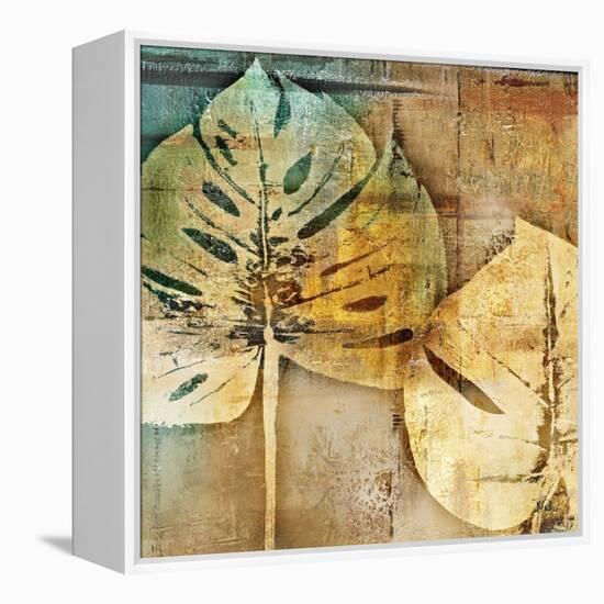 Gold Leaves II-Patricia Pinto-Framed Stretched Canvas