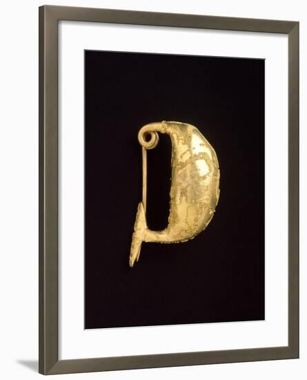 Gold Leech-Shaped Fibula from Bologna-null-Framed Giclee Print