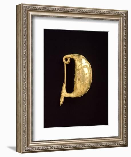 Gold Leech-Shaped Fibula from Bologna-null-Framed Giclee Print