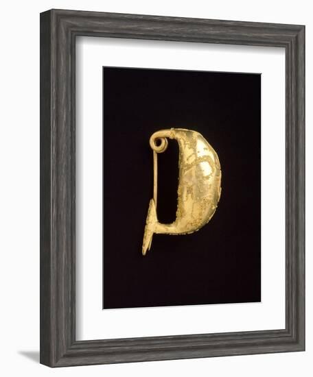 Gold Leech-Shaped Fibula from Bologna-null-Framed Giclee Print