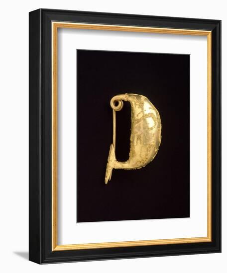 Gold Leech-Shaped Fibula from Bologna-null-Framed Giclee Print