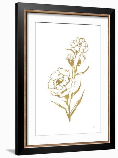 Gold Line Carnation III-Chris Paschke-Framed Premium Giclee Print