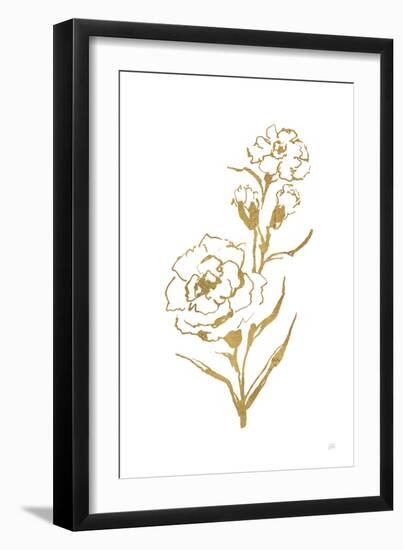 Gold Line Carnation III-Chris Paschke-Framed Premium Giclee Print