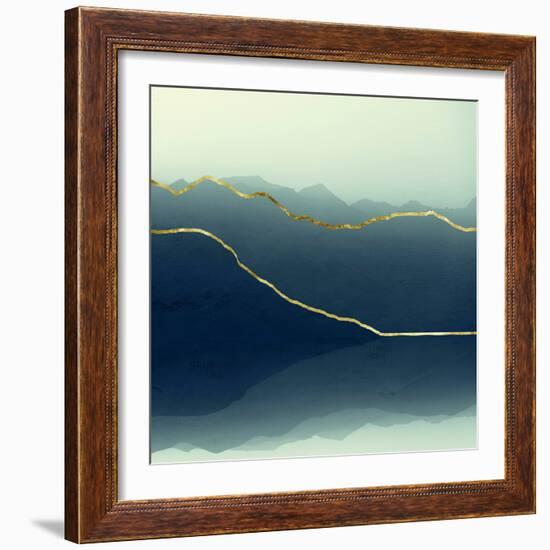 Gold Lined Alps-Dirk Wüstenhagen-Framed Premium Giclee Print