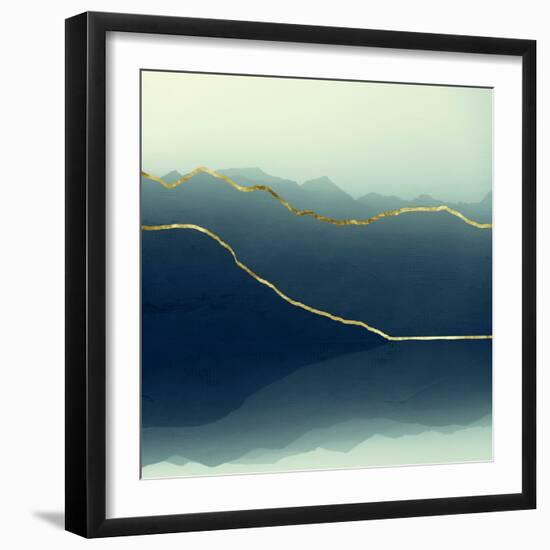 Gold Lined Alps-Dirk Wüstenhagen-Framed Premium Giclee Print