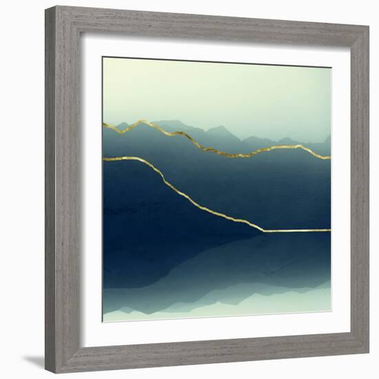 Gold Lined Alps-Dirk Wüstenhagen-Framed Art Print