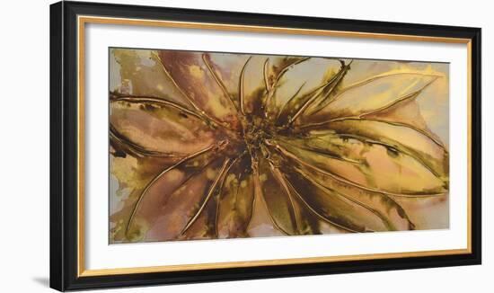 Gold Lotus I-Caroline Ashwood-Framed Giclee Print