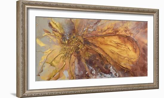 Gold Lotus II-Caroline Ashwood-Framed Giclee Print