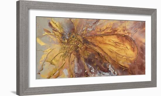 Gold Lotus II-Caroline Ashwood-Framed Giclee Print