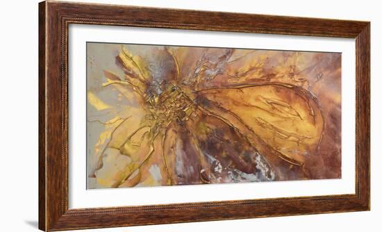 Gold Lotus II-Caroline Ashwood-Framed Giclee Print