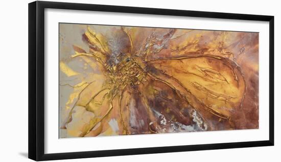 Gold Lotus II-Caroline Ashwood-Framed Giclee Print