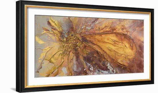 Gold Lotus II-Caroline Ashwood-Framed Giclee Print