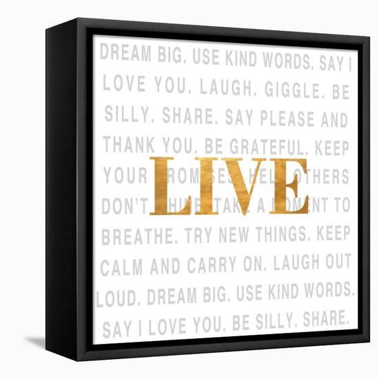 Gold Love Type I (Live)-SD Graphics Studio-Framed Stretched Canvas