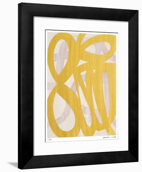 Gold Lucky 8-Maria Lobo-Framed Giclee Print